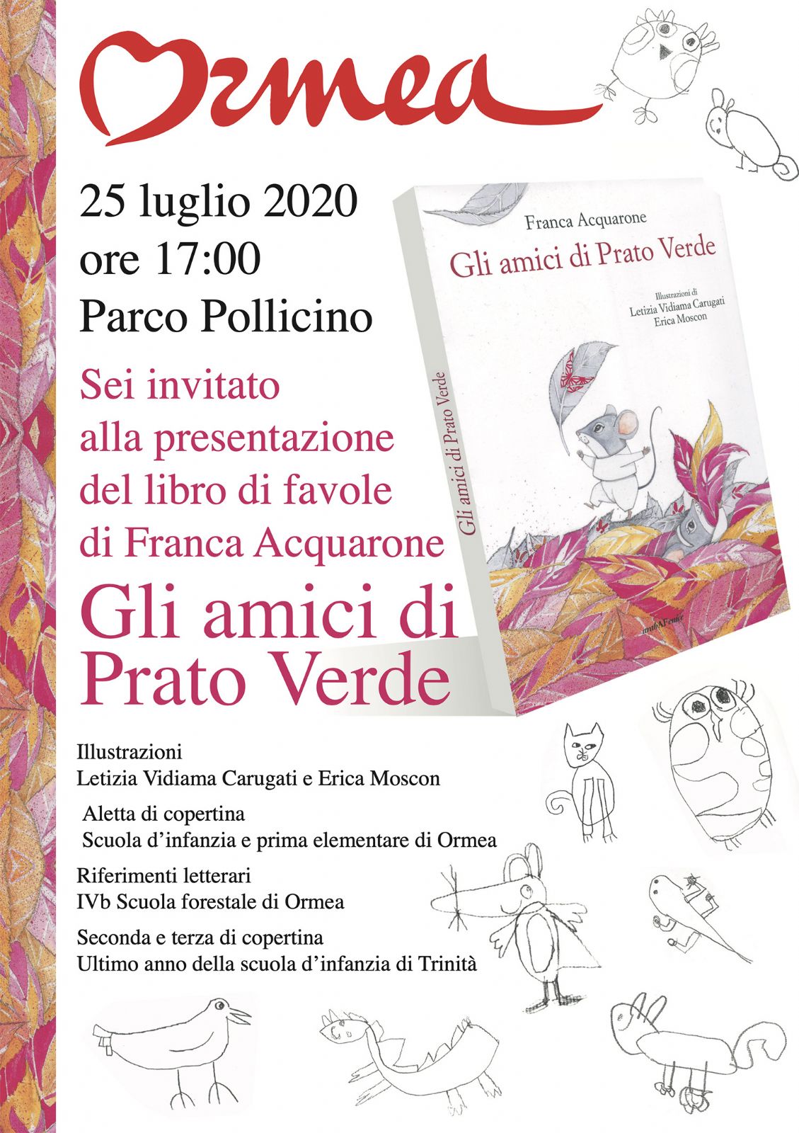 Presentazione del Libro per bambini: Gli amici di Prato verde - Città di  Ormea