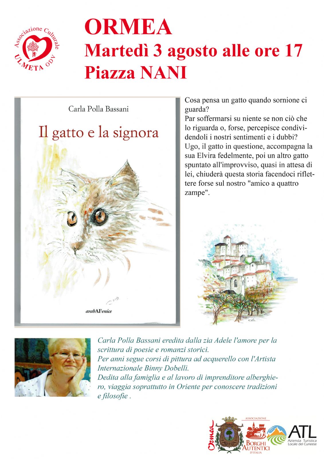 Presentazione del libro Il Gatto e la Signora - Città di Ormea